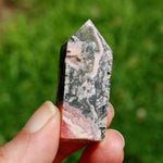 Genuine Rhodochrosite Pyrite Gemstone Tower - 1.9" 41g Manifest Love Luck, Healing Crystals, Argentina