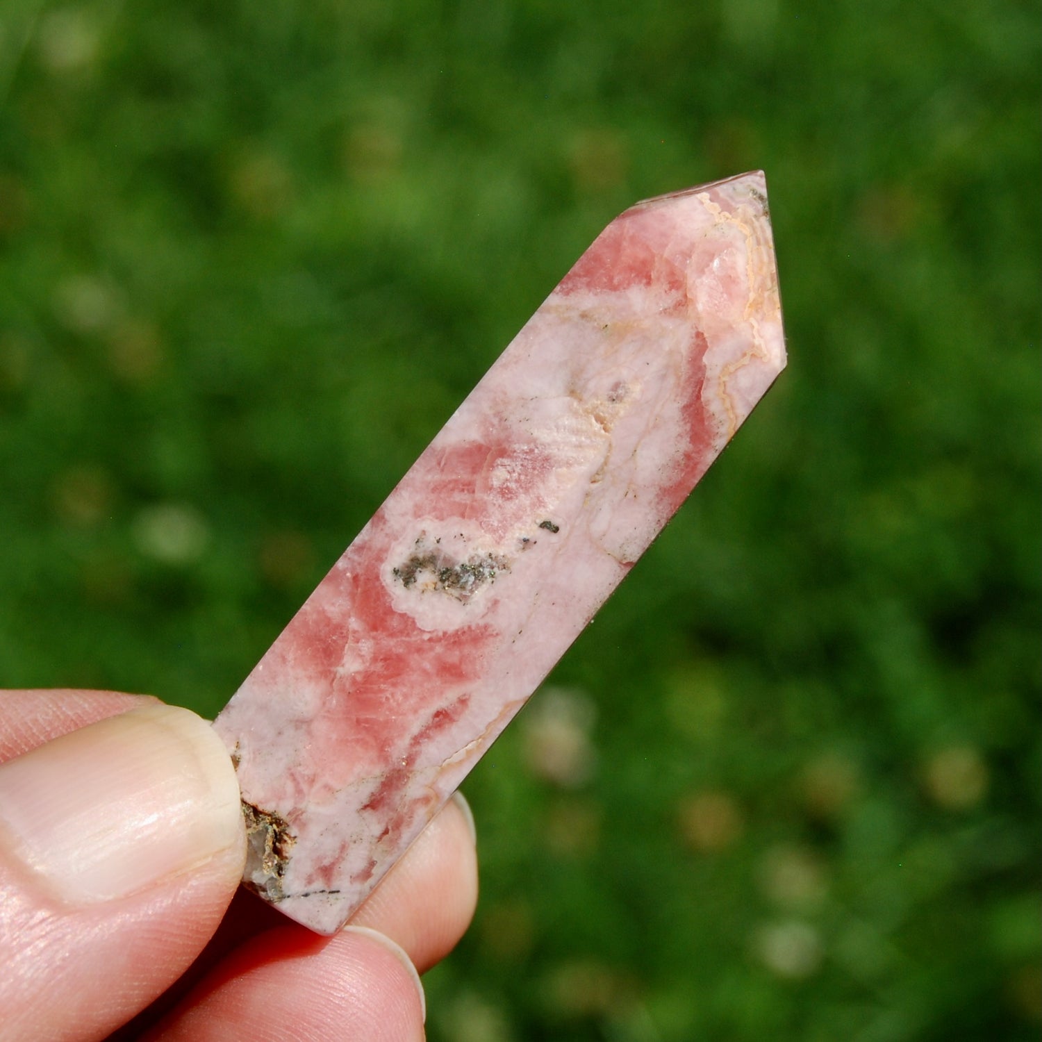 Rhodochrosite Crystal Tower – 2.1" Polished Healing Stone from Argentina