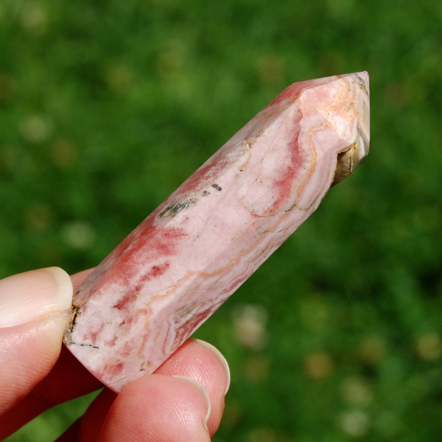 Rhodochrosite Crystal Tower – 2.1" Polished Healing Stone from Argentina