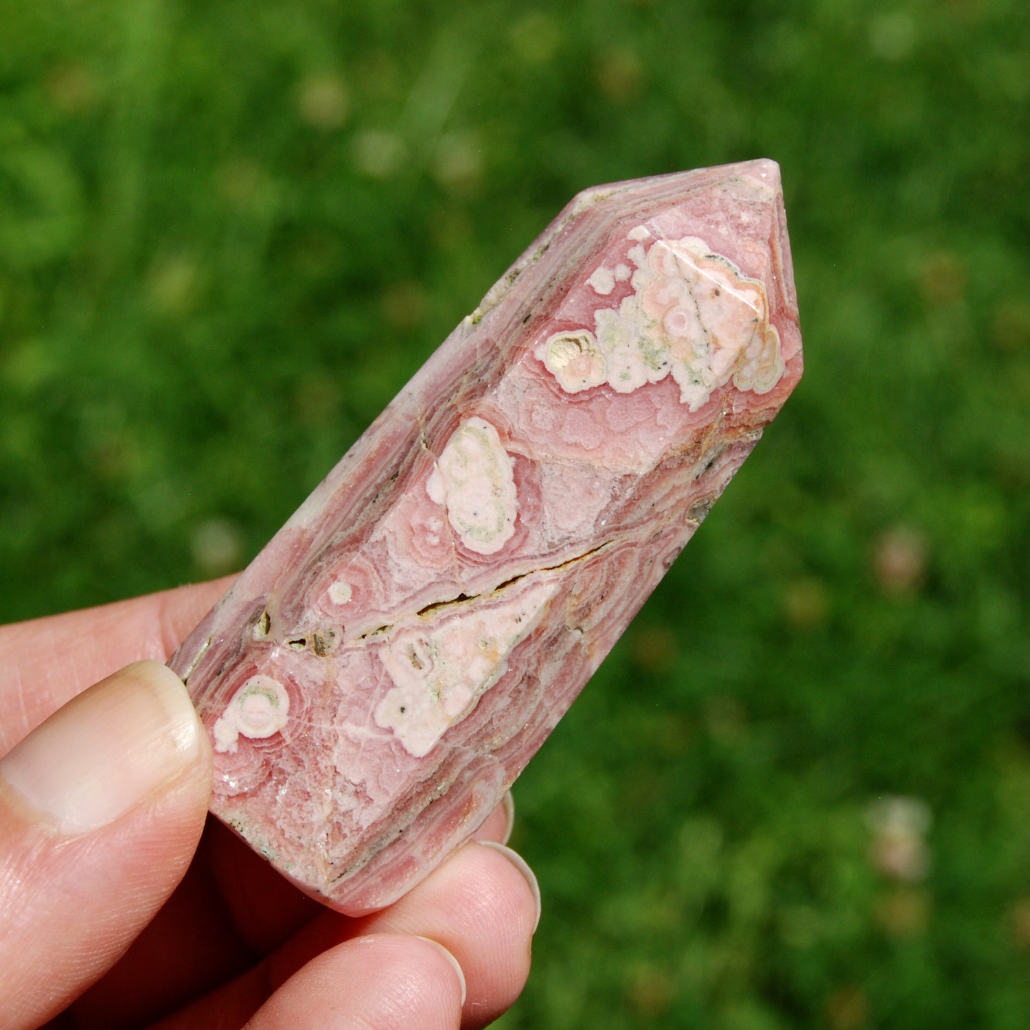 Rhodochrosite Crystal Tower - 2.5" 78g Polished Stone to Manifest Love & Healing from Argentina