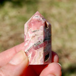 Rhodochrosite Pyrite Gemstone Tower, Healing Crystals Lucky Love Manifestation, Argentina
