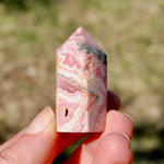 Rhodochrosite Pyrite Gemstone Tower, Healing Crystals Lucky Love Manifestation, Argentina