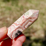 Rhodochrosite Pyrite Gemstone Tower, Manifest Love Luck, Healing Crystals, Argentina