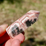 Rhodochrosite Pyrite Gemstone Tower, Manifest Love Luck, Healing Crystals, Argentina