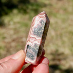 Rhodochrosite Pyrite Gemstone Tower, Manifest Love Luck, Healing Crystals, Argentina