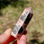 Rhodochrosite Pyrite Gemstone Tower, Manifest Love Luck, Healing Crystals, Argentina