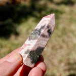 Rhodochrosite Pyrite Gemstone Tower, Healing Crystals Lucky Love Manifestation, Argentina
