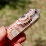Rhodochrosite Pyrite Gemstone Tower, Manifest Love Luck, Healing Crystals, Argentina