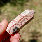 Rhodochrosite Pyrite Gemstone Tower, Manifest Love Luck, Healing Crystals, Argentina