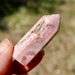 Rhodochrosite Gemstone Tower, Healing Crystals, Manifest Love, Argentina