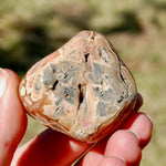 Rhodochrosite Crystal Palm Stone