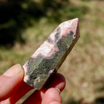 Rhodochrosite Pyrite Gemstone Tower, Healing Crystals Lucky Love Manifestation, Argentina