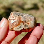 Rhodochrosite Crystal Palm Stone