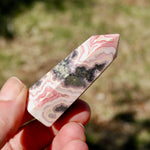 Rhodochrosite Pyrite Gemstone Tower, Healing Crystals Lucky Love Manifestation, Argentina