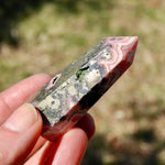 Rhodochrosite Pyrite Gemstone Tower, Healing Crystals Lucky Love Manifestation, Argentina
