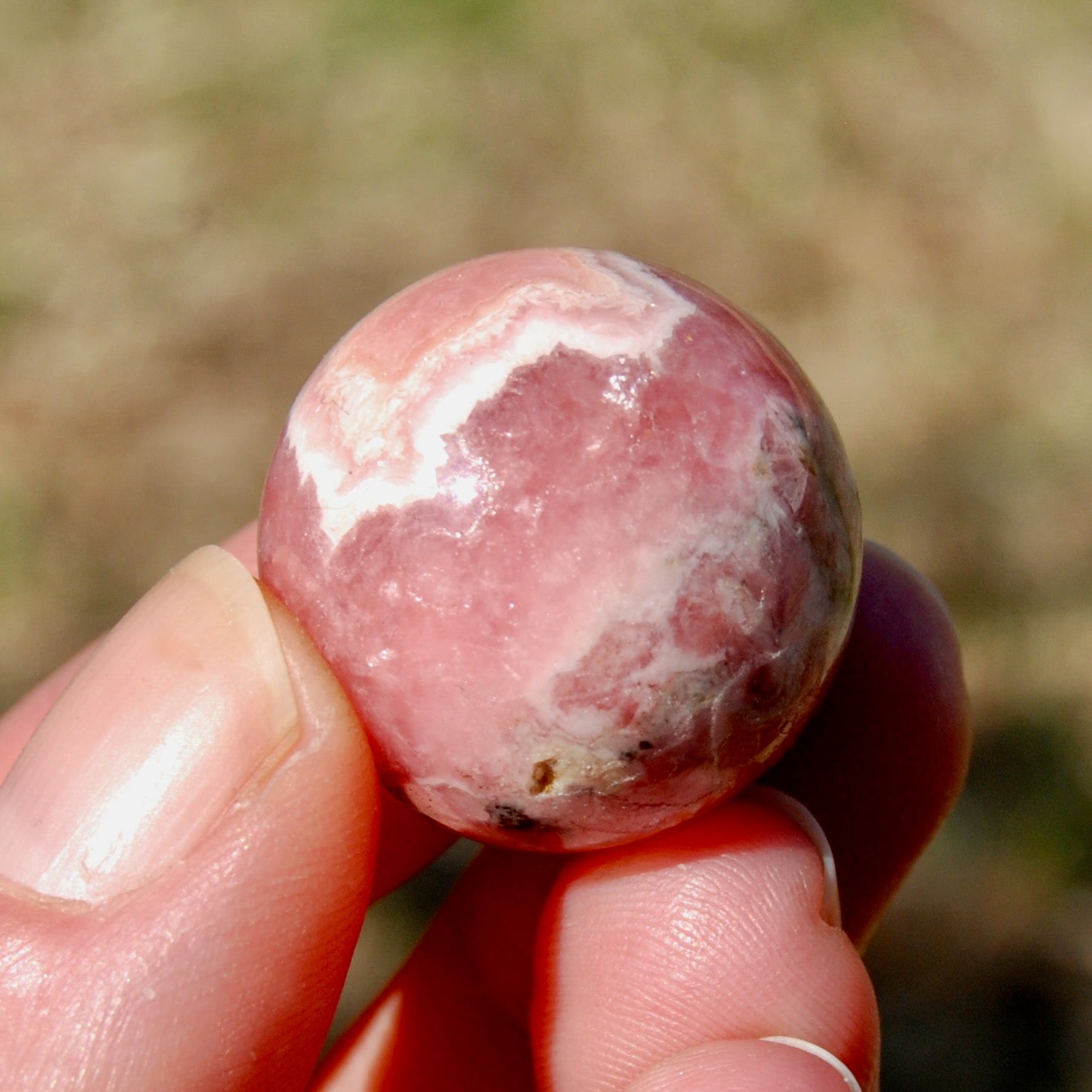 Rhodochrosite Crystal Sphere