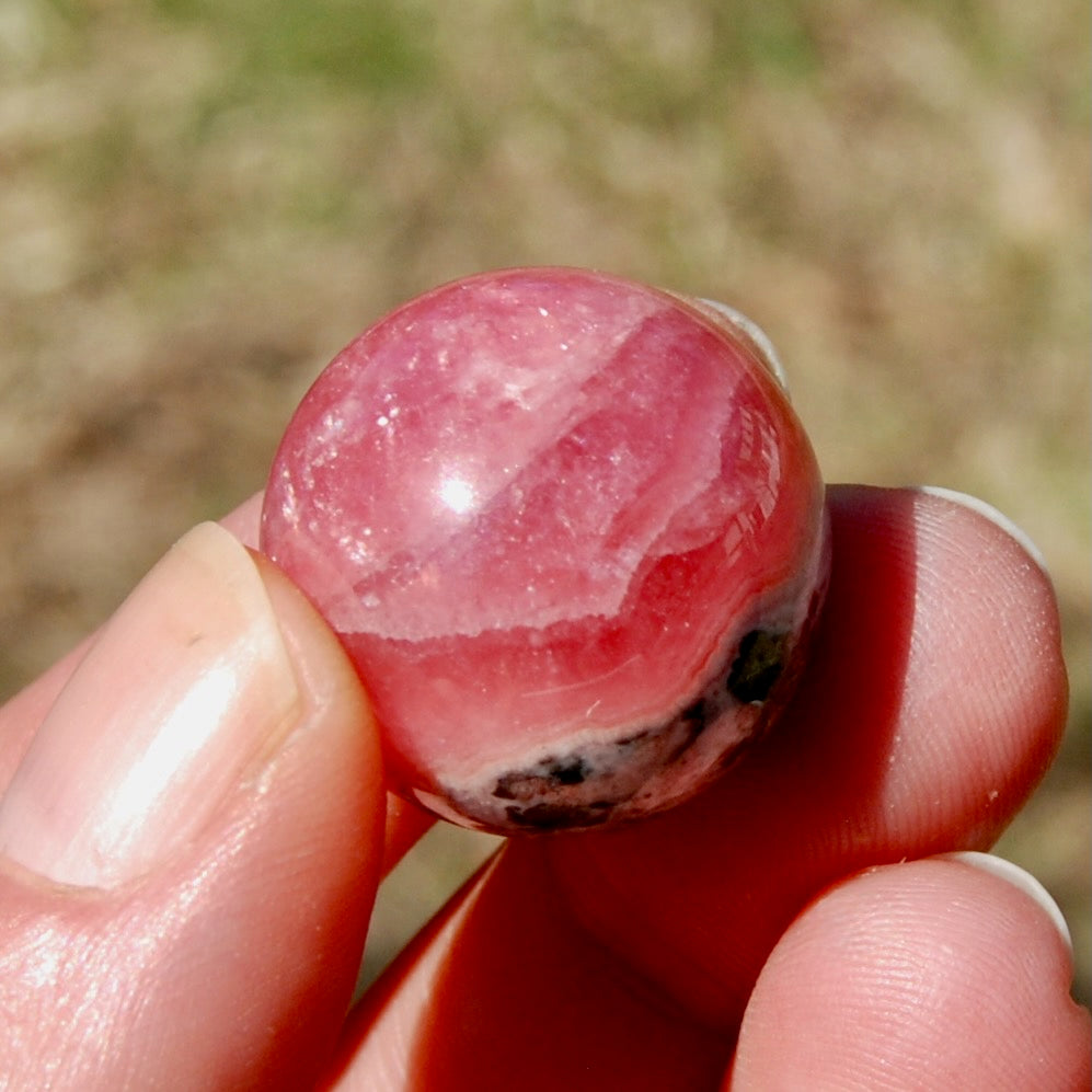 Rhodochrosite Crystal Sphere