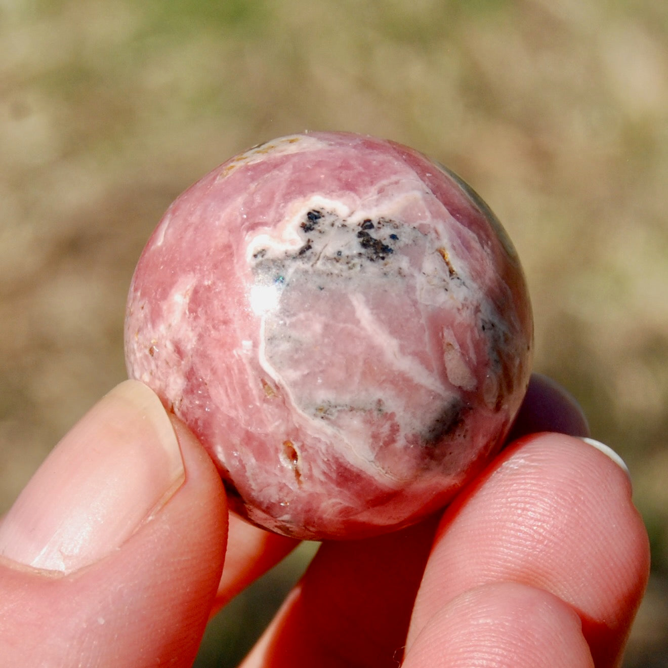 Rhodochrosite Crystal Sphere