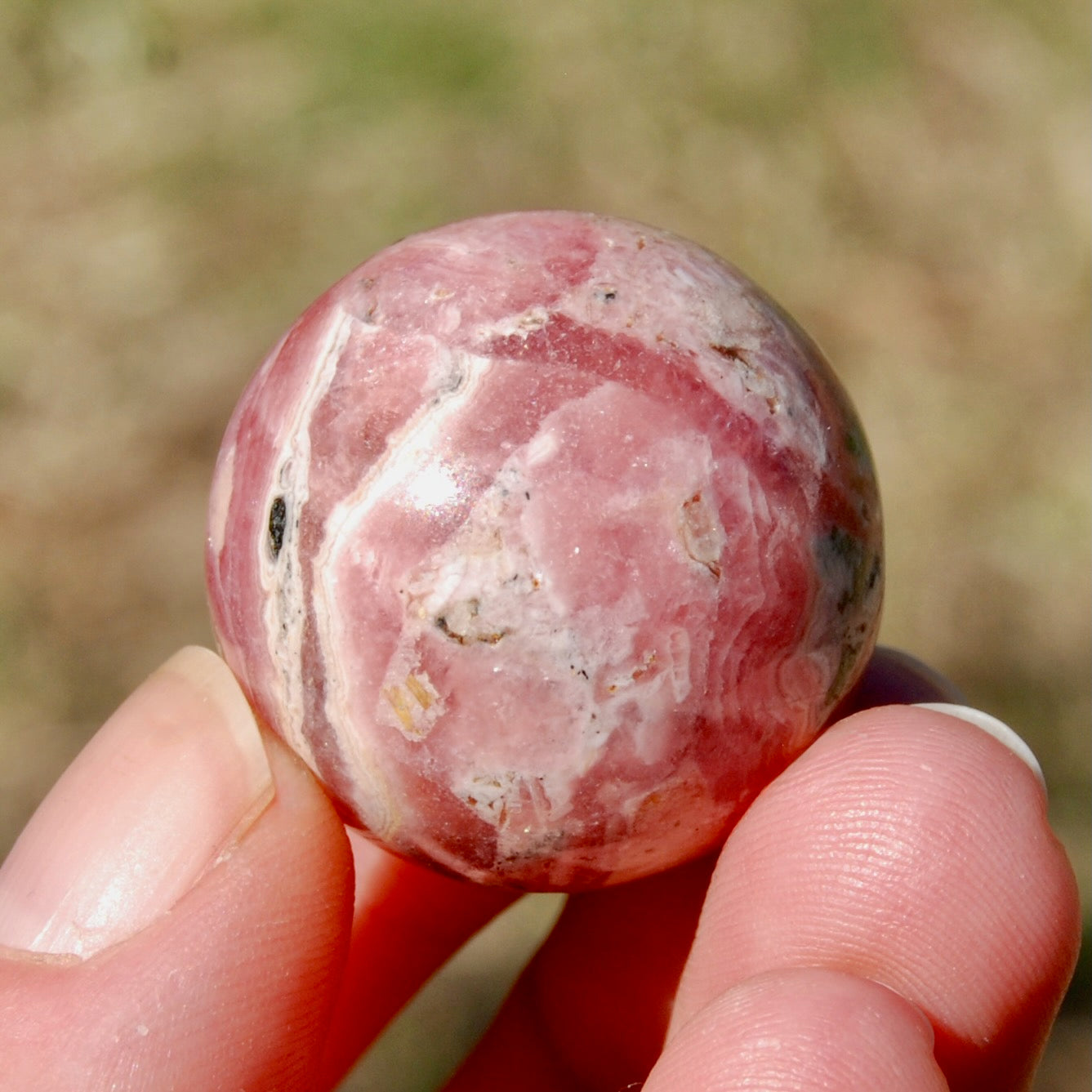 Rhodochrosite Crystal Sphere