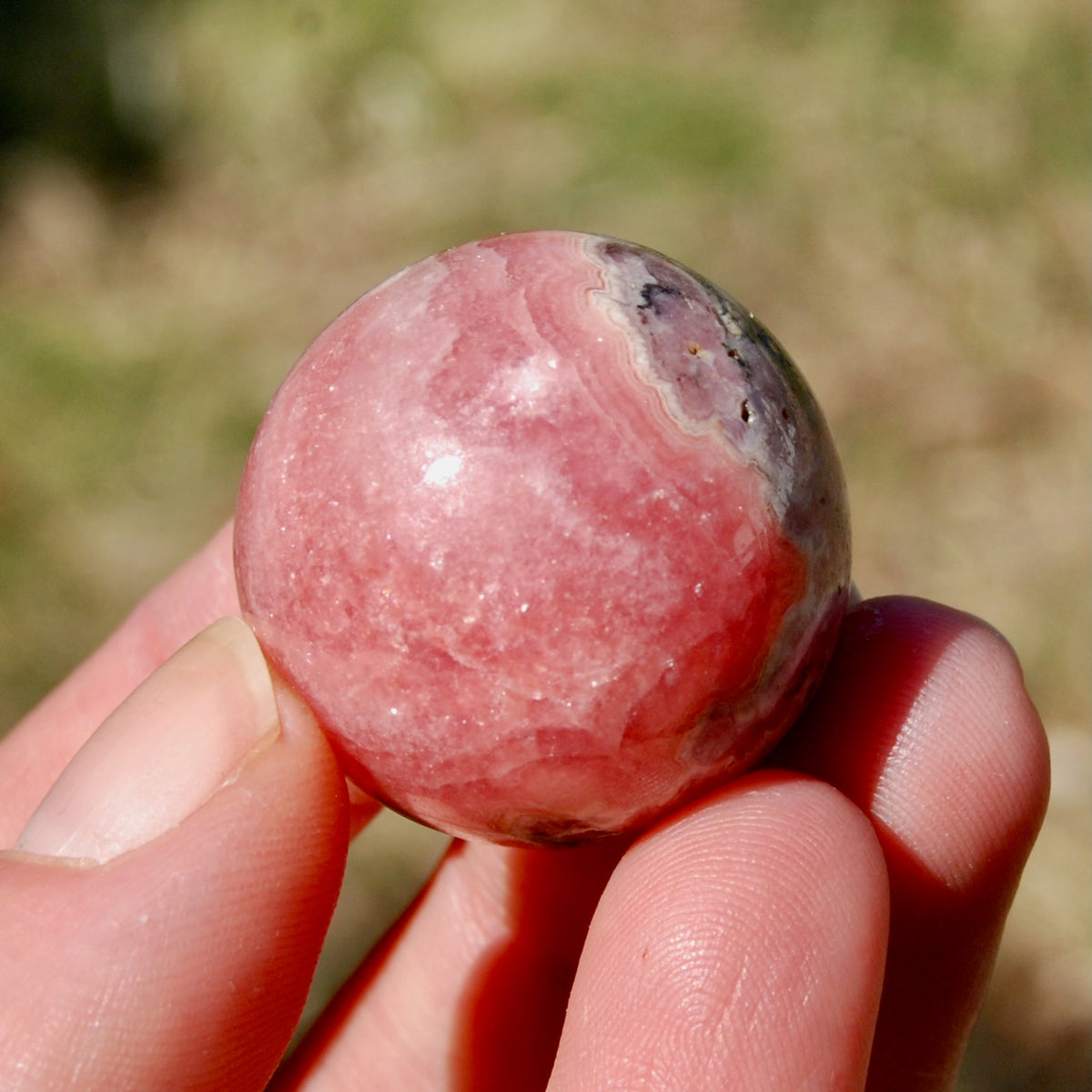 Rhodochrosite Crystal Sphere