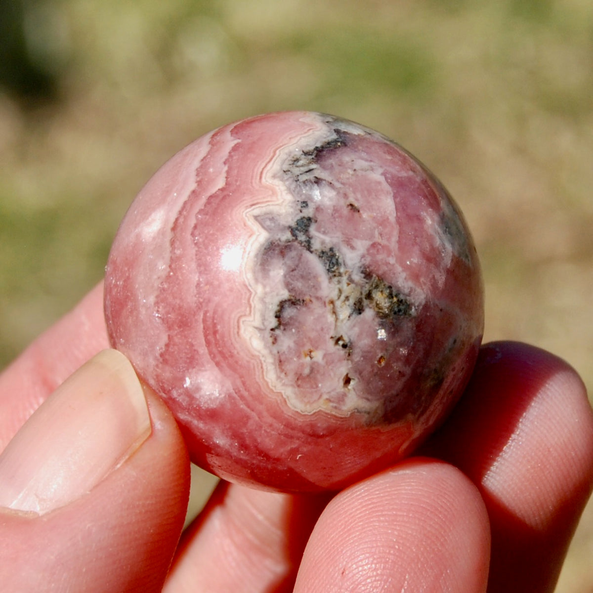 Rhodochrosite Crystal Sphere