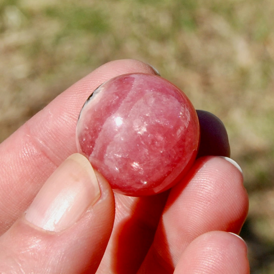 Rhodochrosite Crystal Sphere