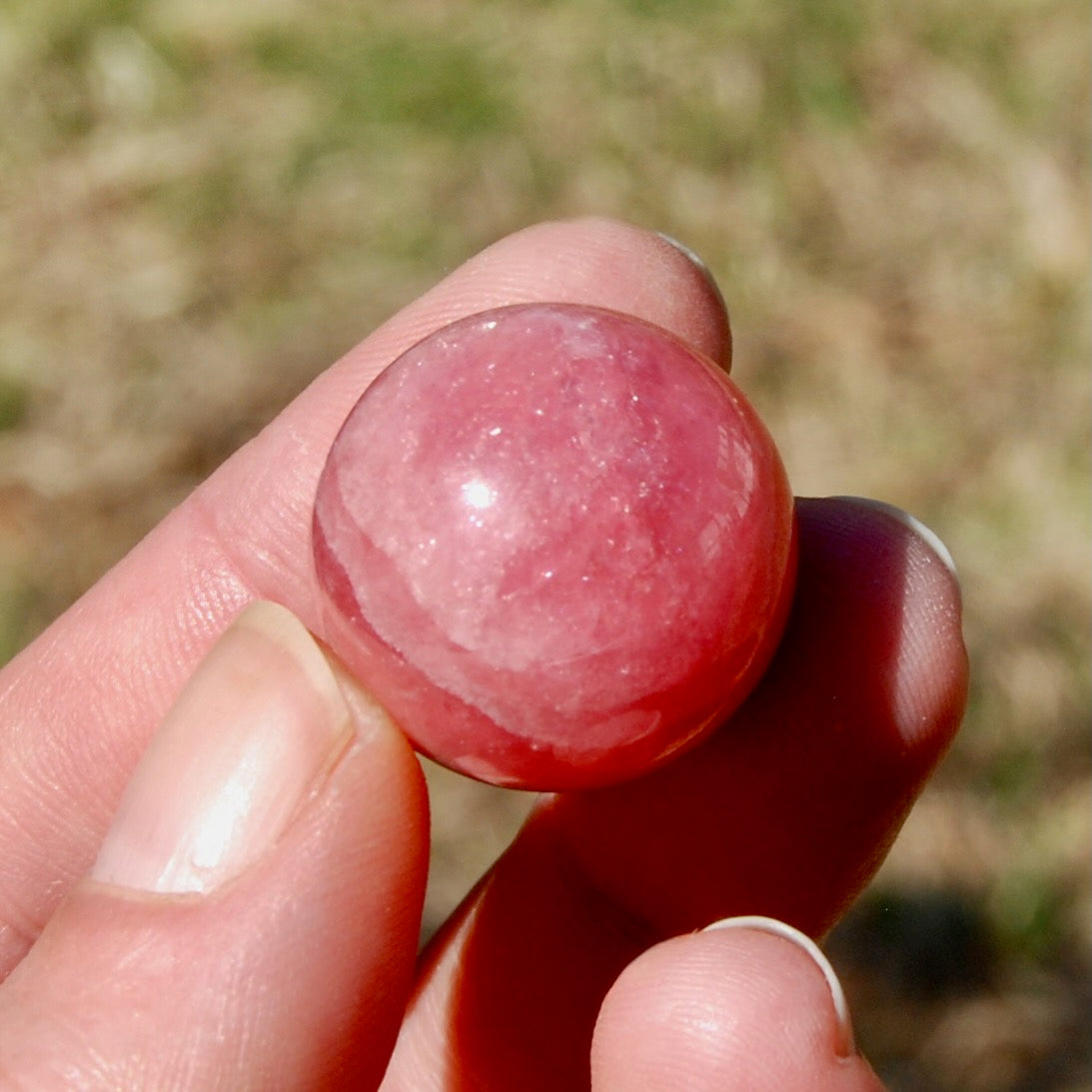 Rhodochrosite Crystal Sphere
