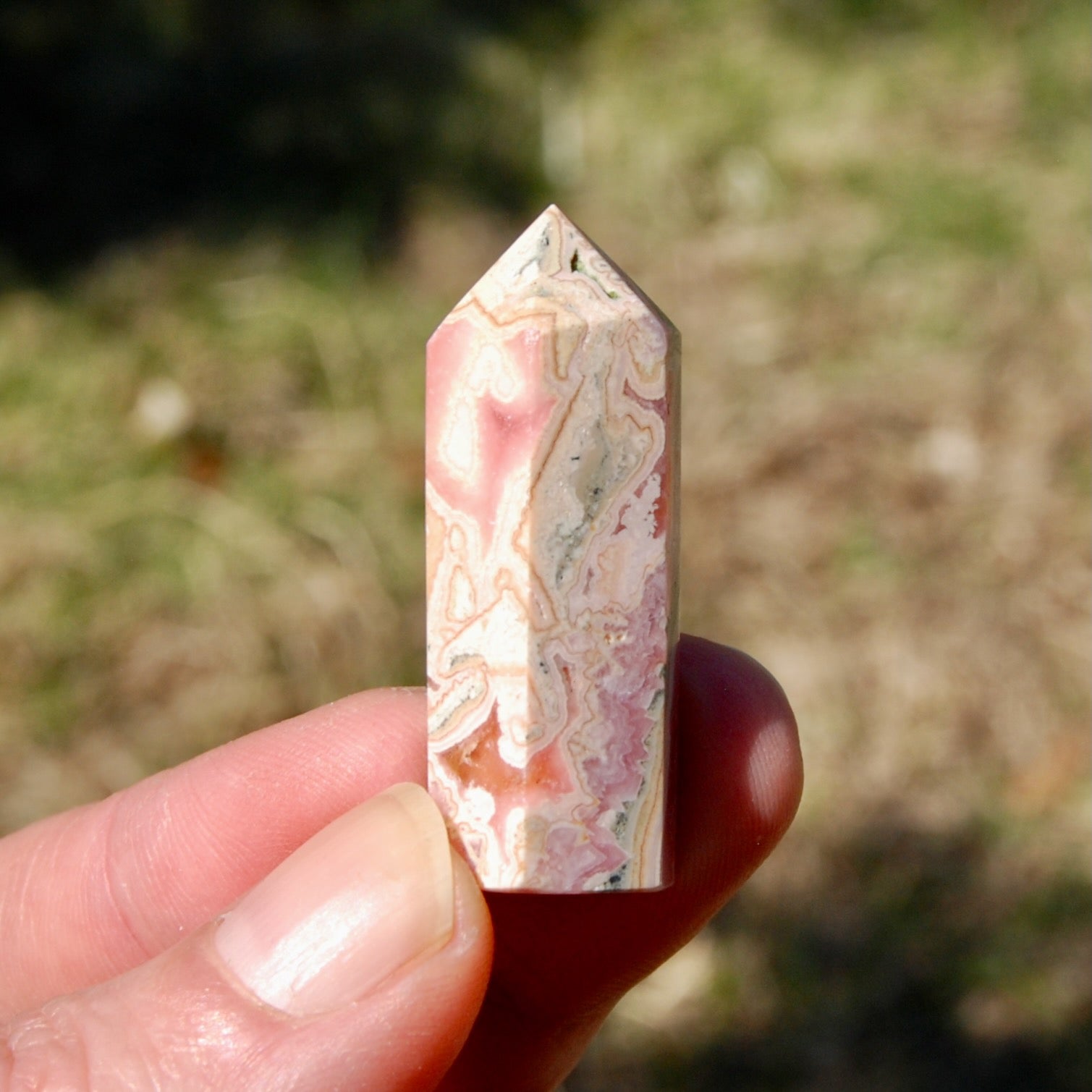 Rhodochrosite Crystal Tower
