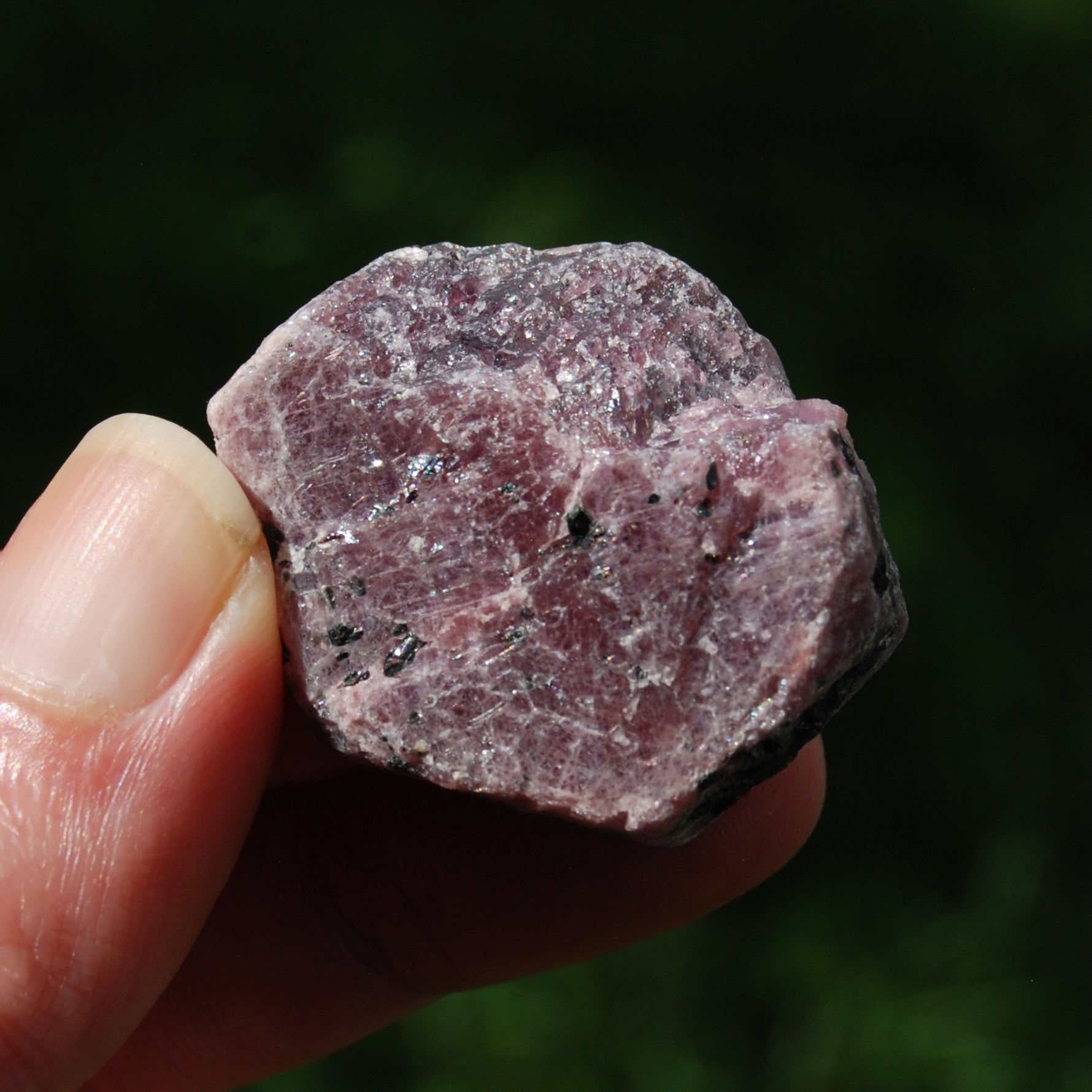 Hexagon Ruby Corundum Crystal Record Keeper, Natural Raw Ruby Crystal
