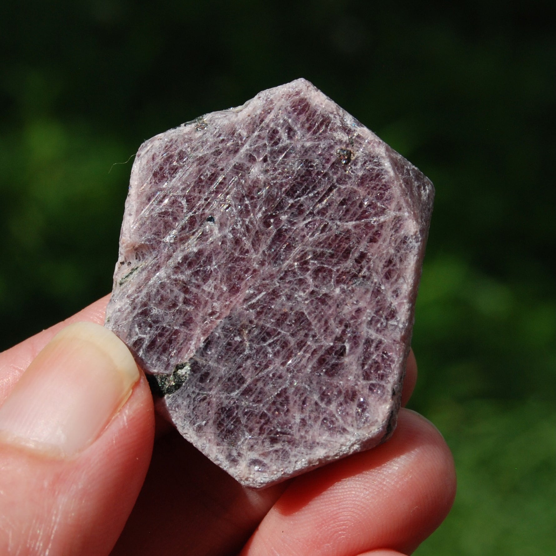 Hexagon Ruby Corundum Crystal Record Keeper, Natural Raw Ruby Crystal