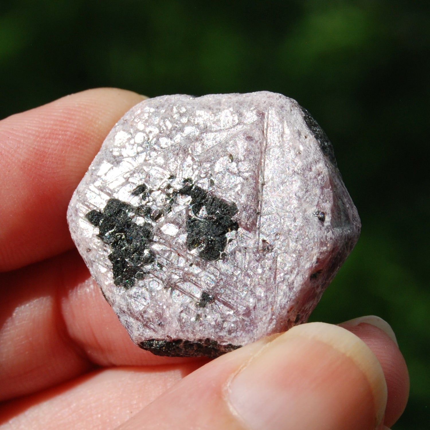 Hexagon Ruby Corundum Crystal Record Keeper, Natural Raw Ruby Crystal