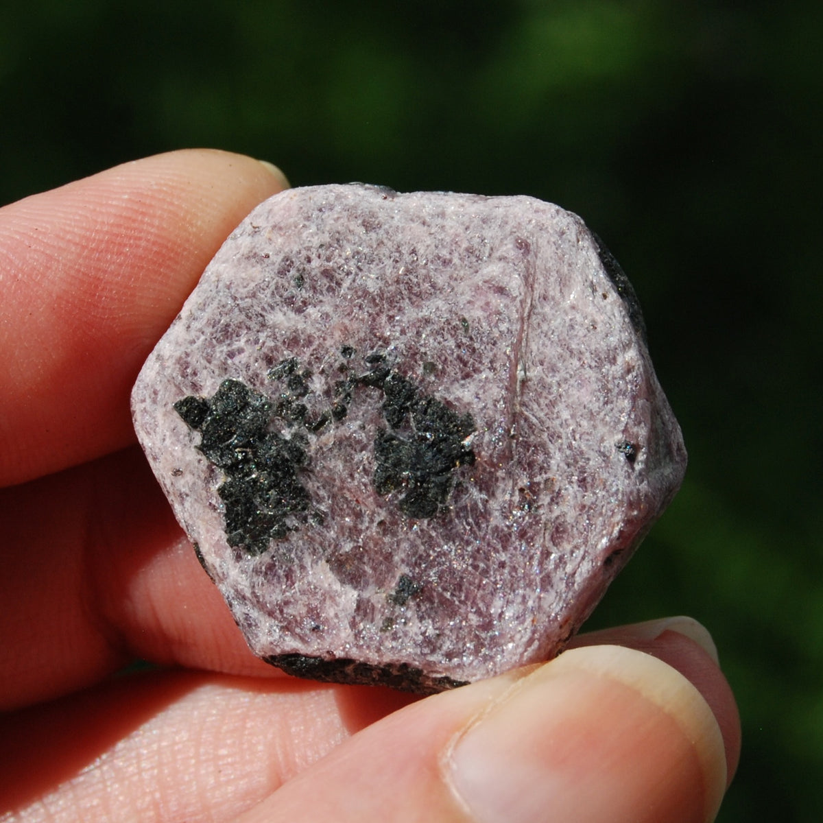 Hexagon Ruby Corundum Crystal Record Keeper, Natural Raw Ruby Crystal
