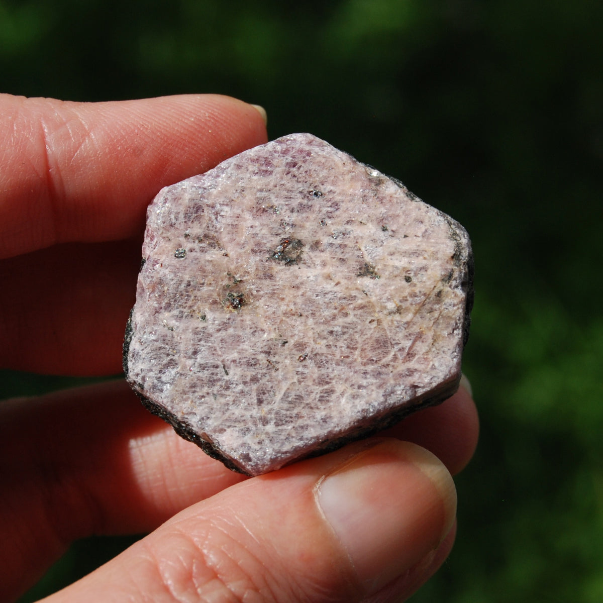 Hexagon Ruby Corundum Crystal Record Keeper, Natural Raw Ruby Crystal