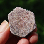 Hexagon Ruby Corundum Crystal Record Keeper, Natural Raw Ruby Crystal