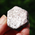 Hexagon Ruby Corundum Crystal Record Keeper, Natural Raw Ruby Crystal