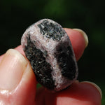 Hexagon Ruby Corundum Crystal Record Keeper, Natural Raw Ruby Crystal