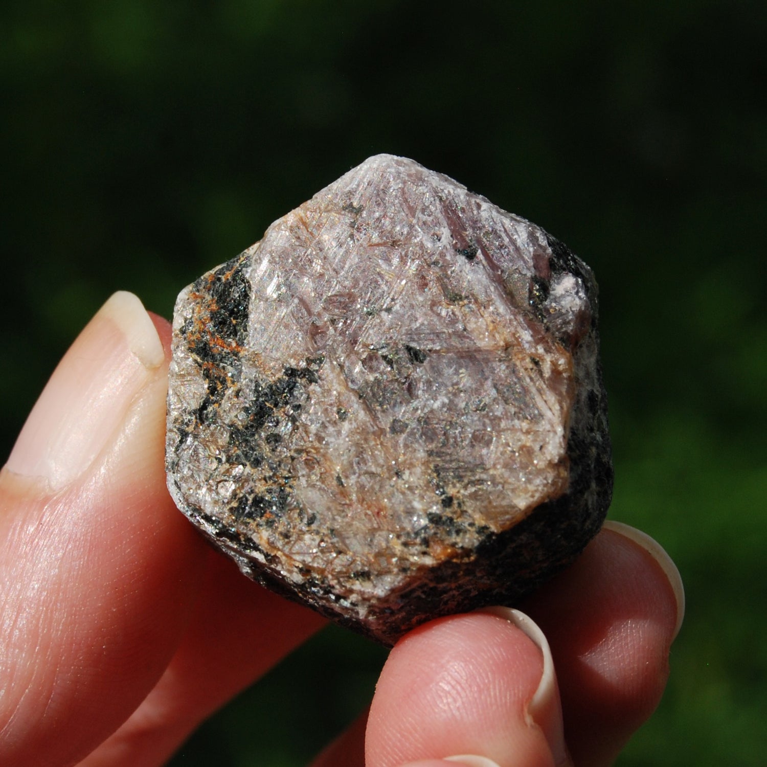 Hexagon Ruby Corundum Crystal Record Keeper, Natural Raw Ruby Crystal