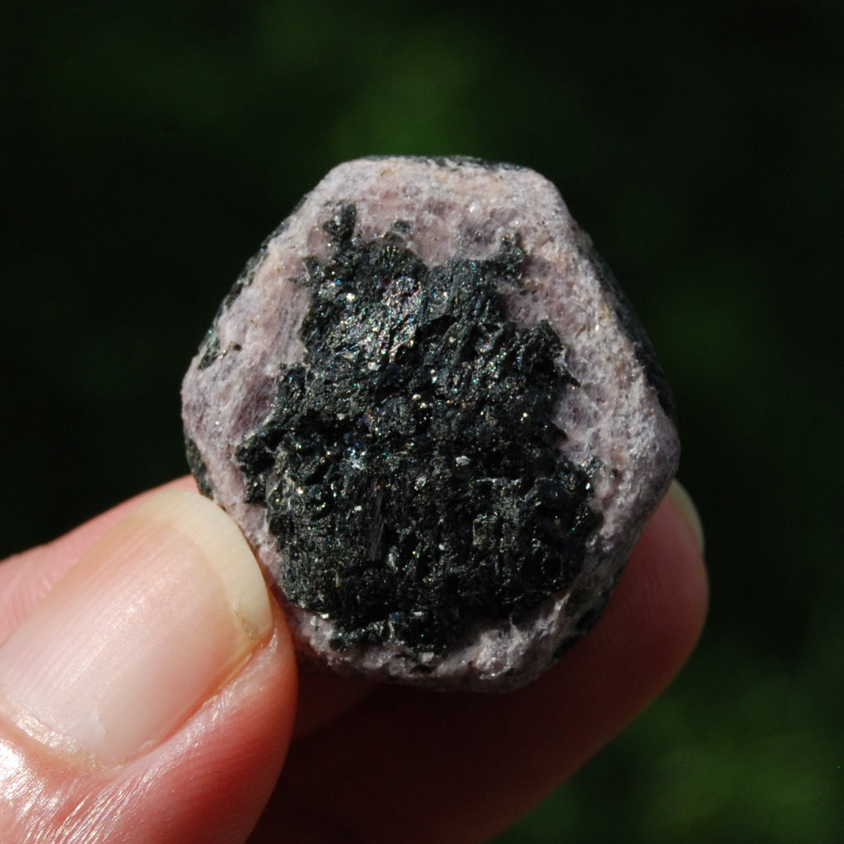 Hexagon Ruby Corundum Crystal Record Keeper, Natural Raw Ruby Crystal