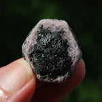 Hexagon Ruby Corundum Crystal Record Keeper, Natural Raw Ruby Crystal