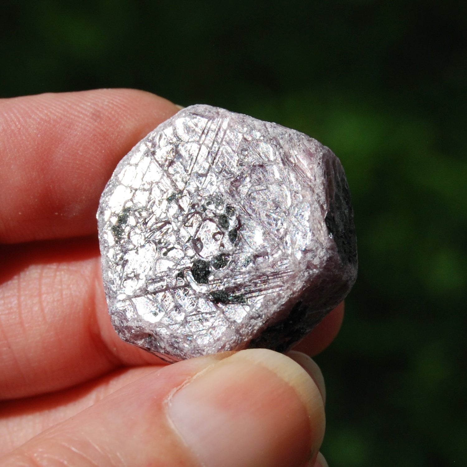 Hexagon Ruby Corundum Crystal Record Keeper, Natural Raw Ruby Crystal