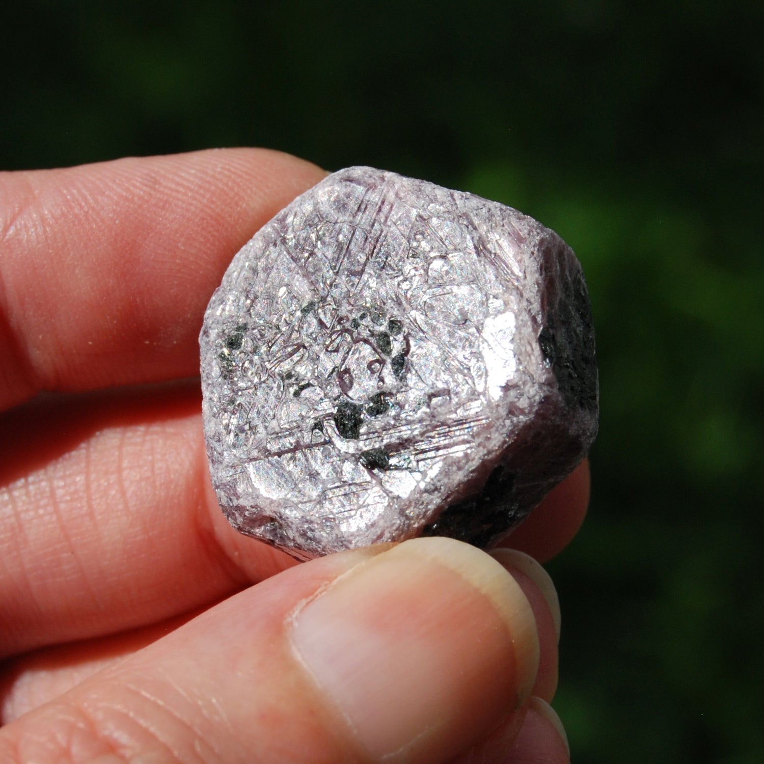 Hexagon Ruby Corundum Crystal Record Keeper, Natural Raw Ruby Crystal