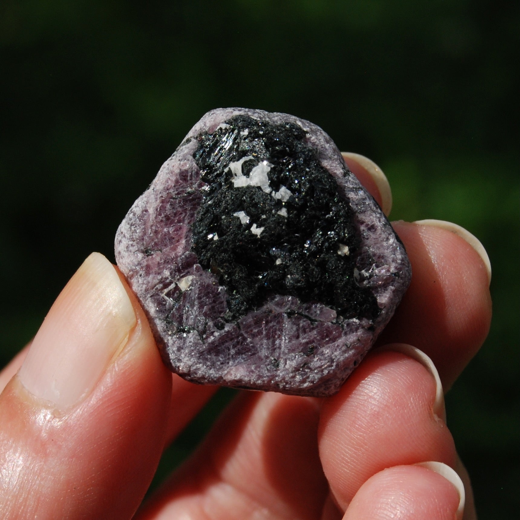 Hexagon Ruby Corundum Crystal Record Keeper, Natural Raw Ruby Crystal