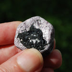 Hexagon Ruby Corundum Crystal Record Keeper, Natural Raw Ruby Crystal