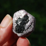 Hexagon Ruby Corundum Crystal Record Keeper, Natural Raw Ruby Crystal