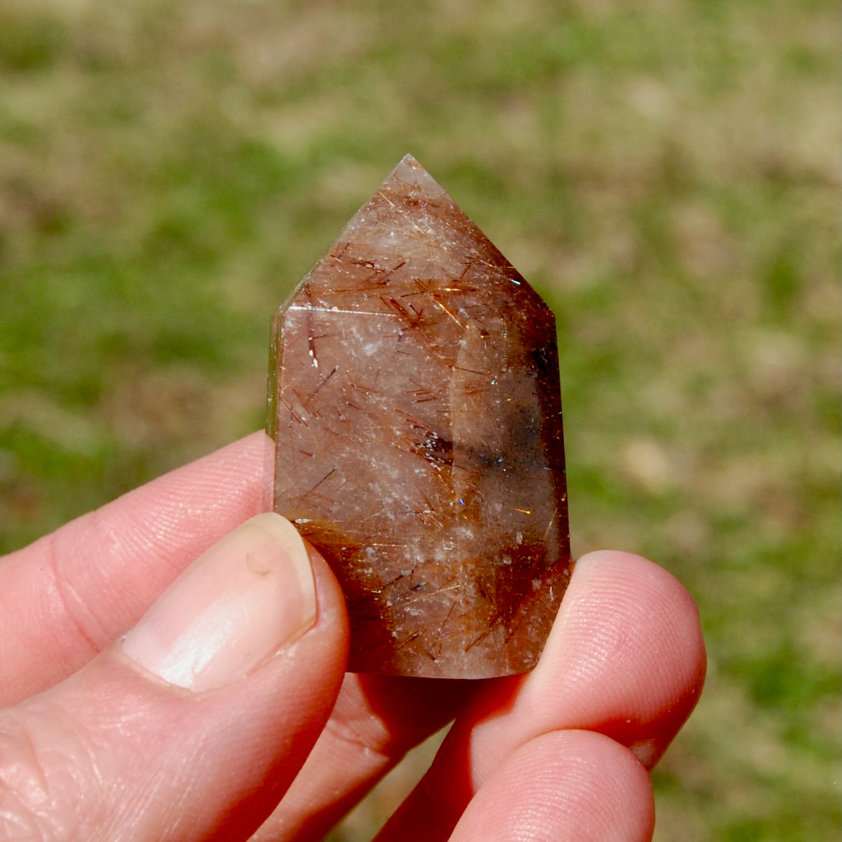 Rutile Quartz Crystal Tower
