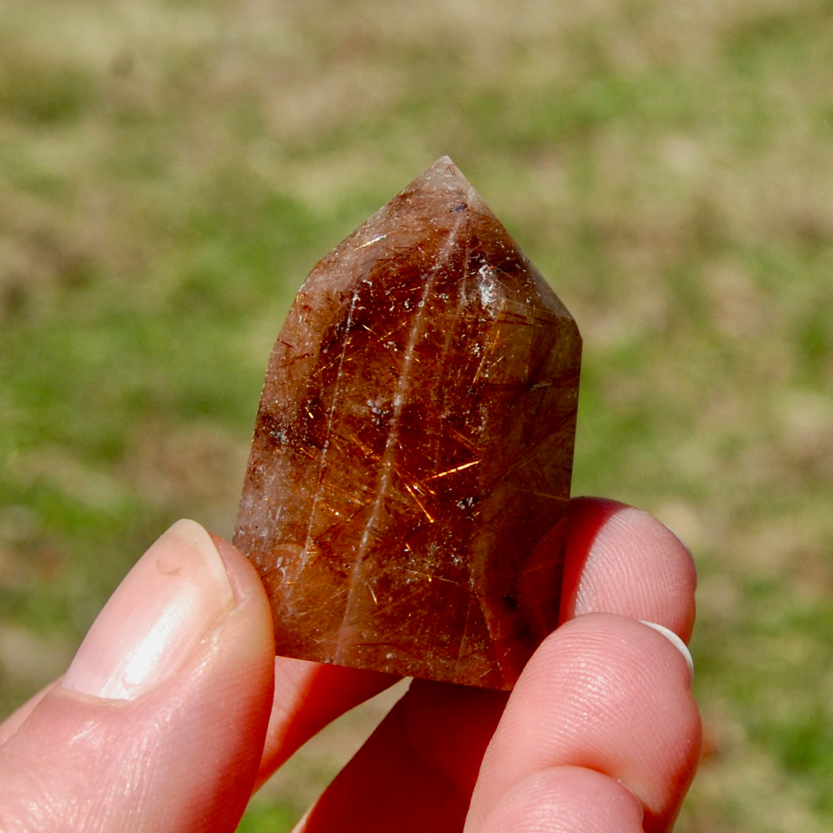 Rutile Quartz Crystal Tower