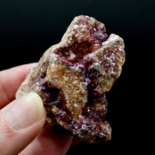 Load image into Gallery viewer, Dark Pink Raw Cobalto Calcite Crystal Cluster, Cobaltoan Calcite Druzy Salrose Pink Dolomite
