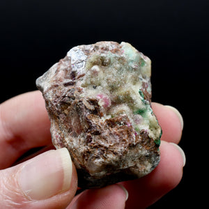 Pink Cobalto Calcite Malachite Chrysocolla Crystal Cluster