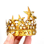 Small Santos Crown Antiqued Gold