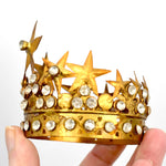 Small Santos Crown Antiqued Gold